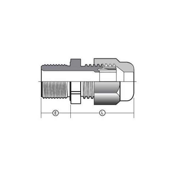 PF8022000E Peppers  ATEX Cable Gland PF8022000E M20 EExeII IP66 & IP68 BlackNylon oø10-14mm